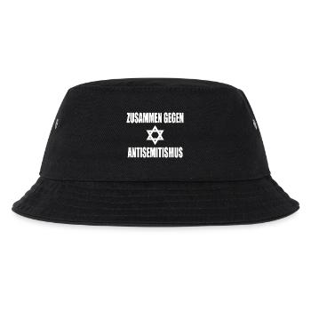 zusammen gegen antisemitismus - Kinder Bucket Hat - Schwarz - Vorne