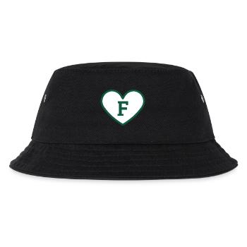 Lettre f cœur sport tendance vert - idée cadeau - Bob Enfant - noir - Devant