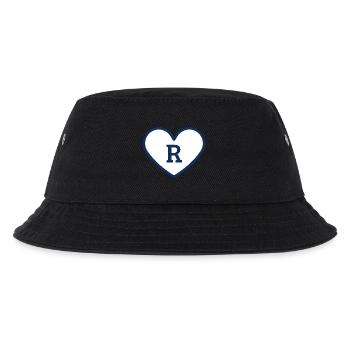 Lettre r cœur sport tendance bleu - idée cadeau - Bob Enfant - noir - Devant