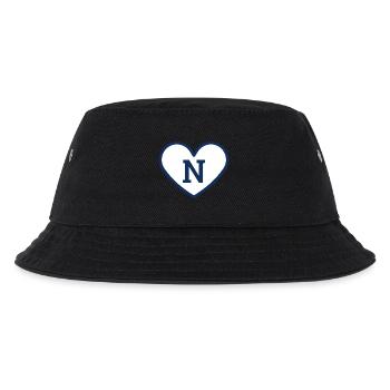 Lettre n cœur sport tendance bleu - idée cadeau - Bob Enfant - noir - Devant