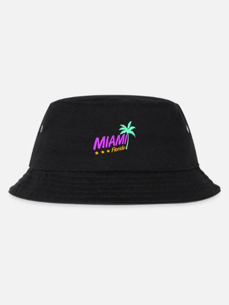 Miami États-Unis Palm Trees Beach Sun America Floride Logo - Bob Enfant - noir