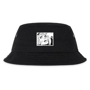 34 Mädchen - Kinder Bucket Hat - Schwarz - Vorne