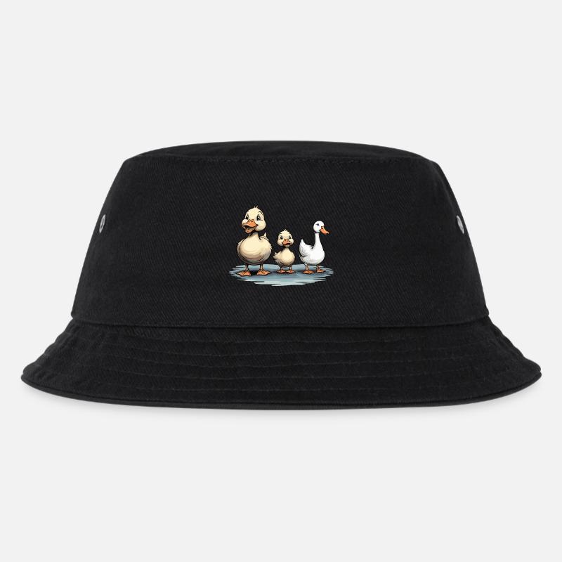 ENTEN UND GANS - Kinder Bucket Hat - Schwarz