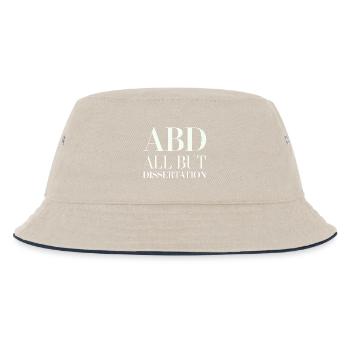 ABD All But Dissertation 6 - Kinder Bucket Hat - Natur/Navy - Vorne