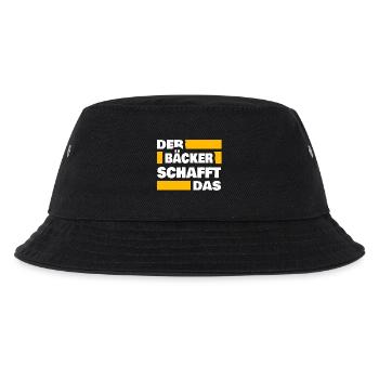 Bäcker als Arbeit - Kinder Bucket Hat - Schwarz - Vorne