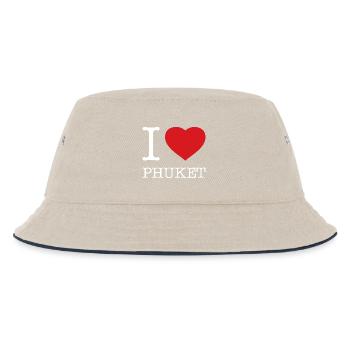 J’ADORE PHUKET - Bob Enfant - blanc cassé/bleu marine - Devant