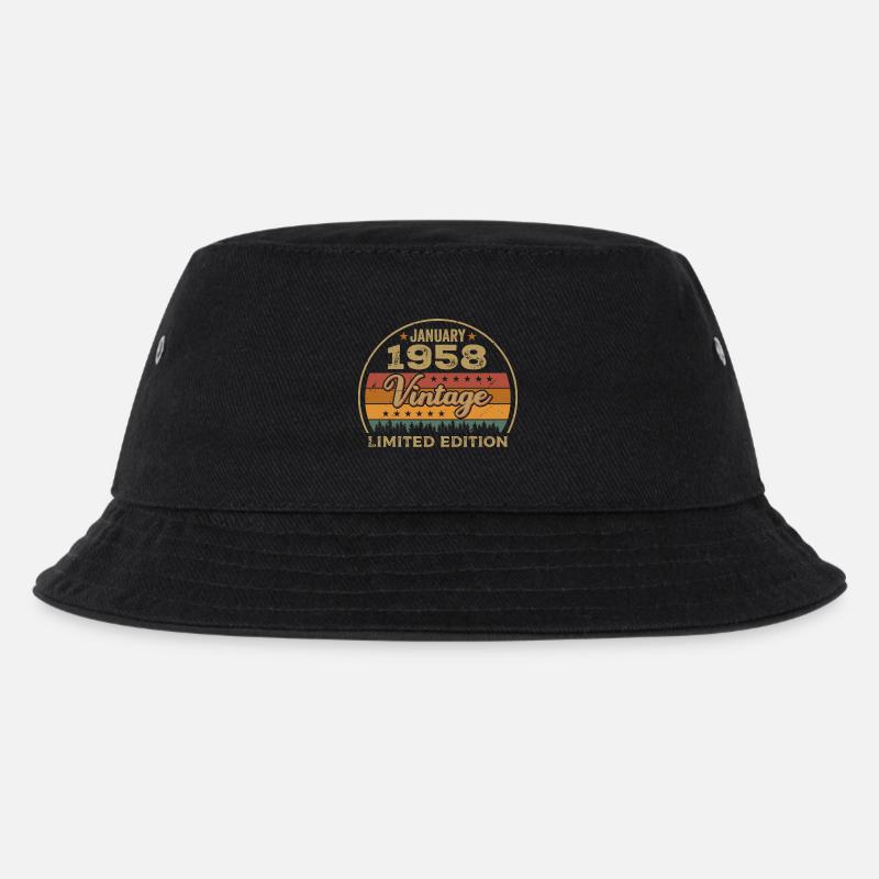 Legenden wurden im Januar 1958 geboren,Januar 1958 - Kinder Bucket Hat - Schwarz