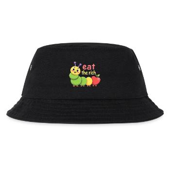 Ver affamé - Chenille Kawaii - Bob Enfant - noir - Devant