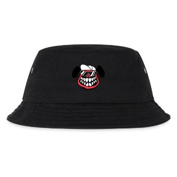 Hund Monster Böse Gefährlich Zähne Grinsen Lächeln - Kinder Bucket Hat - Schwarz - Vorne