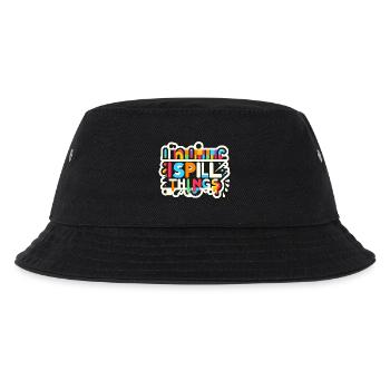 I Spill Things 12 - Kinder Bucket Hat - Schwarz - Vorne