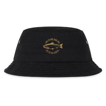 Rokt Las Laks er ikke bare mat det er en livsstil - Kinder Bucket Hat - Schwarz - Vorne