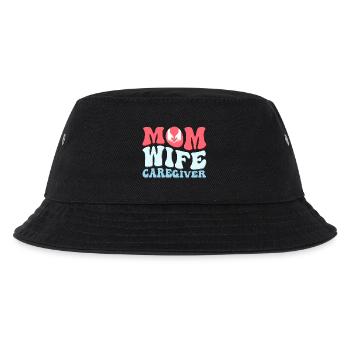 Mom Wife Caregiver Caregiving Carer - Kids’ Bucket Hat - black - Front