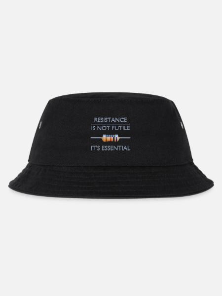 Resistance Is Not Futile, It's Essential - Kids’ Bucket Hat - black