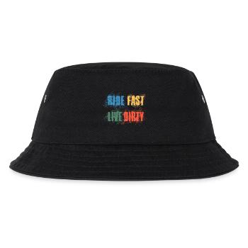RIDE FAST LIVE DIRTY – MOUNTAIN BIKE - MOTOCROSS - Kids’ Bucket Hat - black - Front