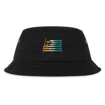 Angler Angeln - Kinder Bucket Hat - Schwarz - Vorne