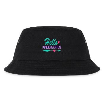 Hello Kindergarten - Kids’ Bucket Hat - black - Front
