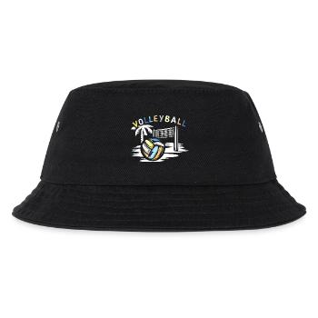 Volleyball on the Beach - Beach Volleyball Teams Symbol - Kids’ Bucket Hat - black - Front