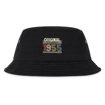 Originelles September 1955 Retro Design - Kinder Bucket Hat - Schwarz - Vorne