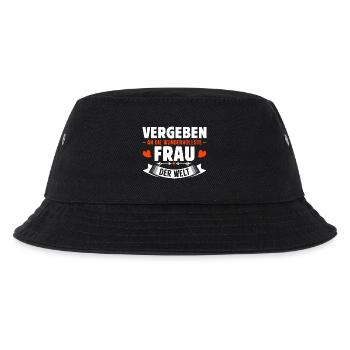 Malle VERGEBEN AN DIE WUNDERVOLLSTE FRAU - Kinder Bucket Hat - Schwarz - Vorne