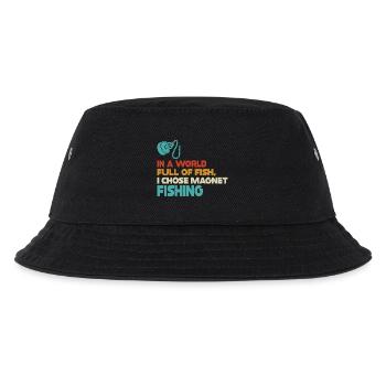Neodymium Magnet Fishing Magnetic Fisher - Kids’ Bucket Hat - black - Front