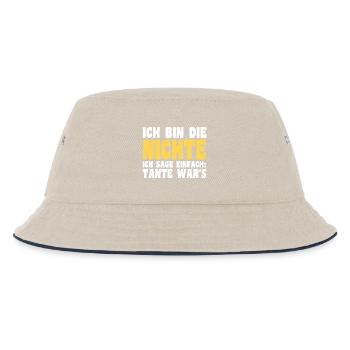 Family motif nephew - Kids’ Bucket Hat - ecru/navy - Front