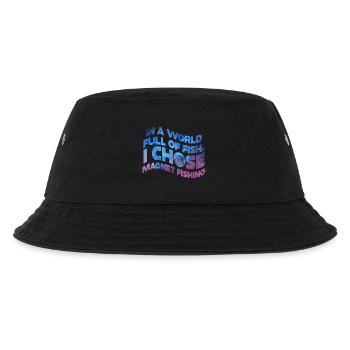 Neodymium Magnet Fishing Magnetic Fisher - Kids’ Bucket Hat - black - Front