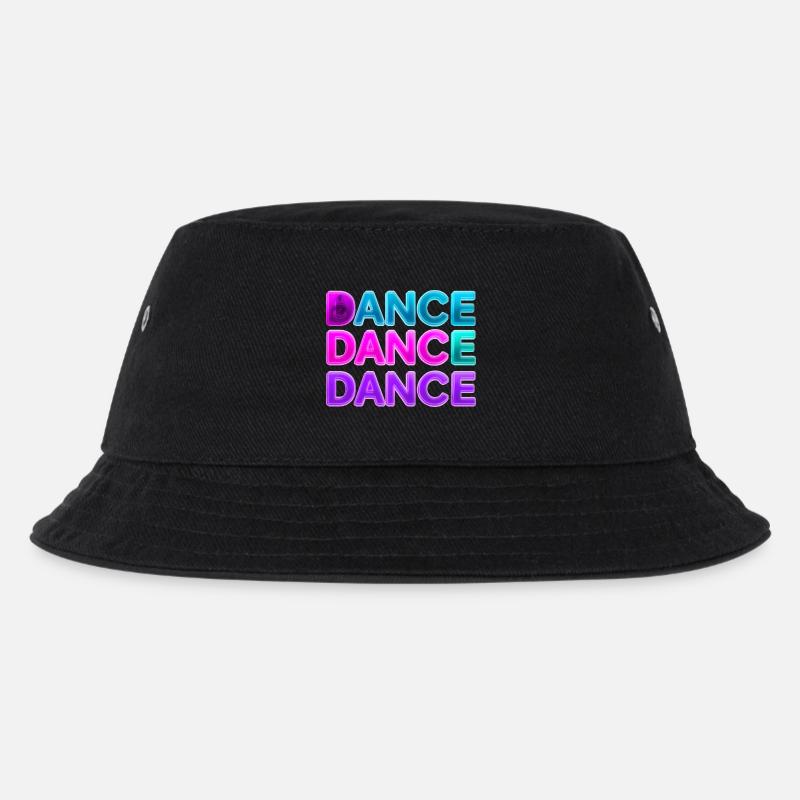 DANCE DANCE DANCE – Neon 80s with speakers - Kids’ Bucket Hat - black