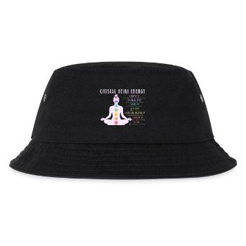 Crystal Reiki Energy Chakra Reiki Yoga - Kids’ Bucket Hat - black - Front