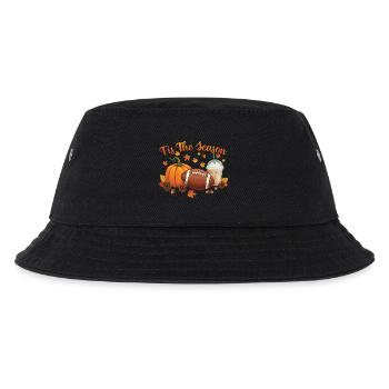 Es ist die Jahreszeit Herbst Urlaub Herbst Jubel - Kinder Bucket Hat - Schwarz - Vorne