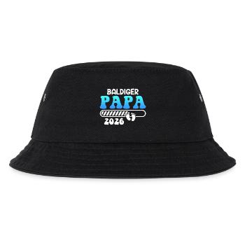 BALD PAPA 2026 Vaterschaft Lustiges - Kinder Bucket Hat - Schwarz - Vorne