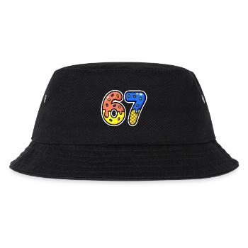 Sixty-seven, 67, 6, 7 - Kids’ Bucket Hat - black - Front