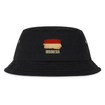 Drapeau du grunge indonésien, fier indonésien - Bob Enfant - noir - Devant