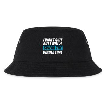 I won't quit lustiges Lauf Joggen Läufer - Kinder Bucket Hat - Schwarz - Vorne
