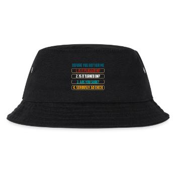 Before You Bother Me Tech Checks - Kids’ Bucket Hat - black - Front