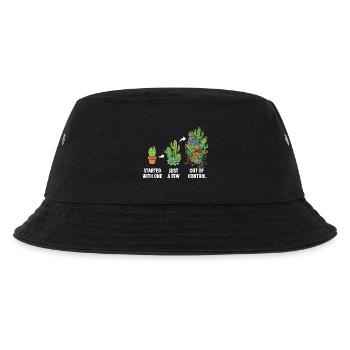 Witzige Sukkulenten-Kaktus-Sammler - Kinder Bucket Hat - Schwarz - Vorne