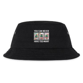 Witzige Sukkulenten-Kaktus-Sammler - Kinder Bucket Hat - Schwarz - Vorne