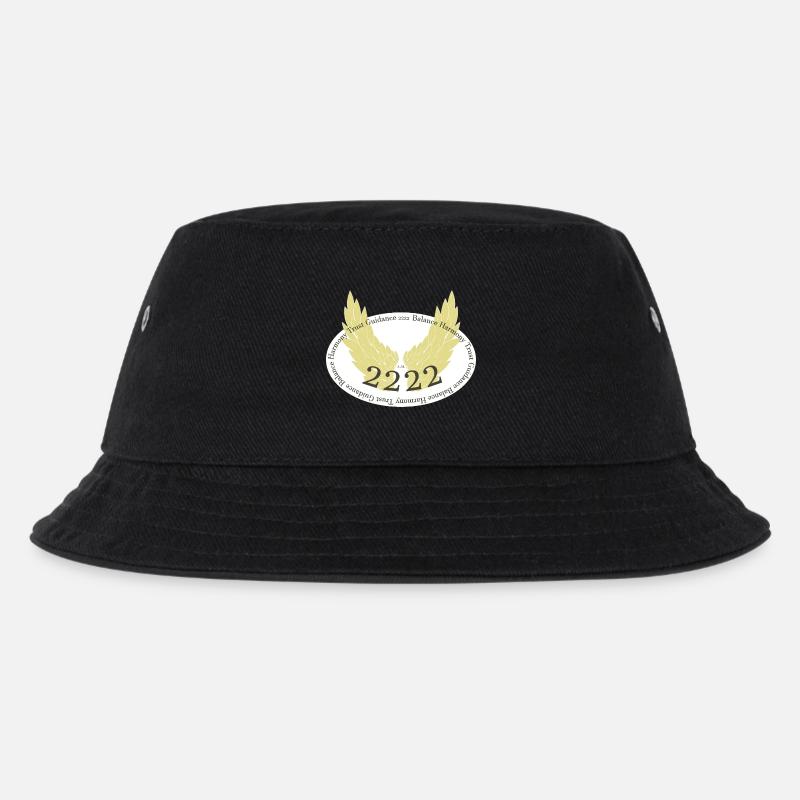 Engelsflügel mit Engelsnummer 2222 - Kinder Bucket Hat - Schwarz