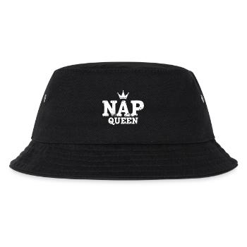 Nap Queen Spruch für Langschläfer - Kinder Bucket Hat - Schwarz - Vorne