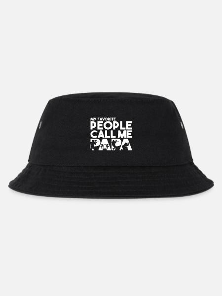 Lieblingsleute nennen mich Papa Paintball Dad - Kinder Bucket Hat - Schwarz