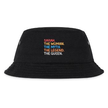 Sarah Die Frau Der Mythos Die Legende Die Königin - Kinder Bucket Hat - Schwarz - Vorne