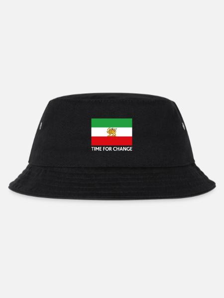 Time for Change Iran Flag - Kids’ Bucket Hat - black