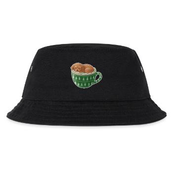 Chiot endormi dans un gobelet vert - Bob Enfant - noir - Devant