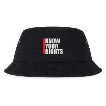 Know Your Rights Aktivismus Gerechtigkeit Freiheit - Kinder Bucket Hat - Schwarz - Vorne