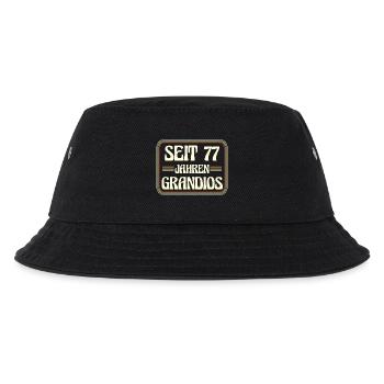 77 Jahre alt Geburtstag 77. Geburtstag - Kinder Bucket Hat - Schwarz - Vorne