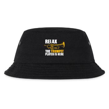 Relax the trumpet player Trompetenspieler - Kinder Bucket Hat - Schwarz - Vorne