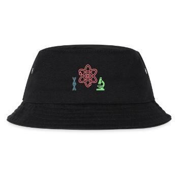 Wissenschaft Set Atom DNA - Kinder Bucket Hat - Schwarz - Vorne