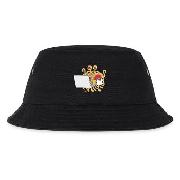 Flying Spaghetti Monster Pastafari FSM Atheist - Kinder Bucket Hat - Schwarz - Vorne