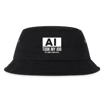 KI hat mir meinen Job genommen – künstliche Intelligenz - Kinder Bucket Hat - Schwarz - Vorne