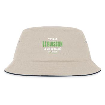You're not the best trimmed bush – expression - Kids’ Bucket Hat - ecru/navy - Front