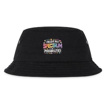 Autism Awareness Support rainbow - Kids’ Bucket Hat - black - Front